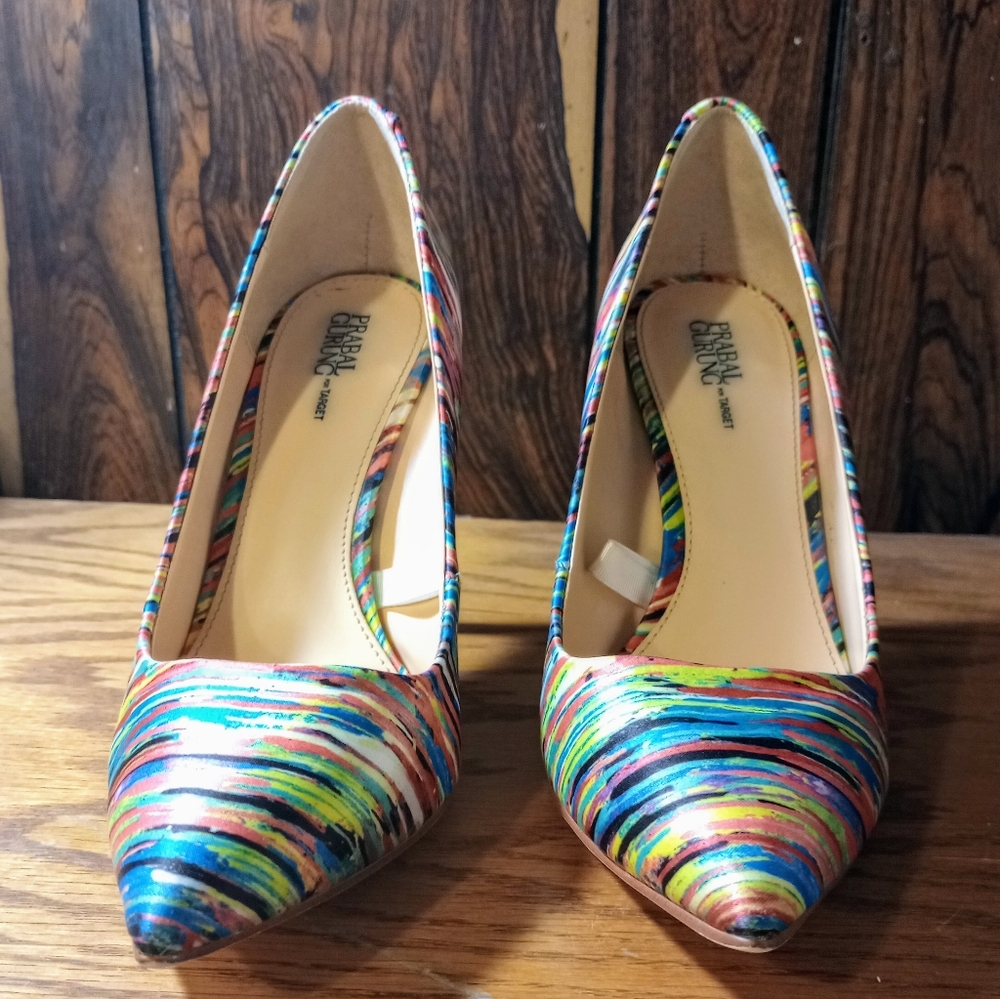 Prabal Gurung for Target Colorful Heels Pumps 7.5